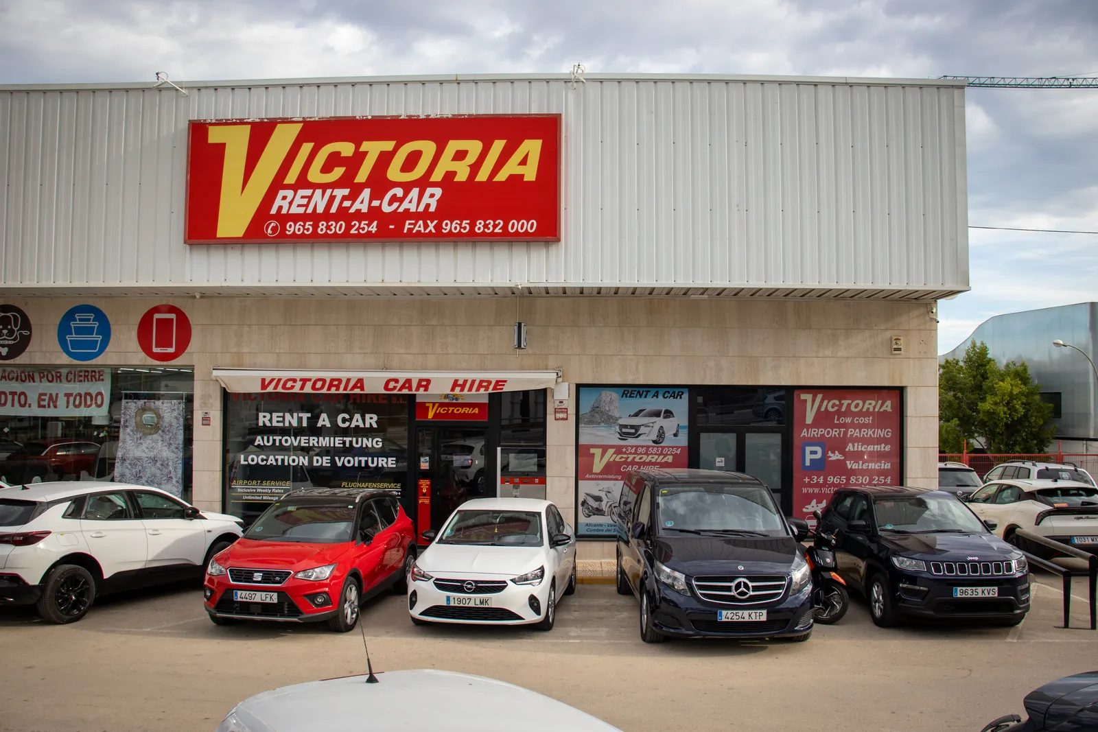 Oficina de Victoria Cars en Calpe, desde donde salen las entregas a domicilio